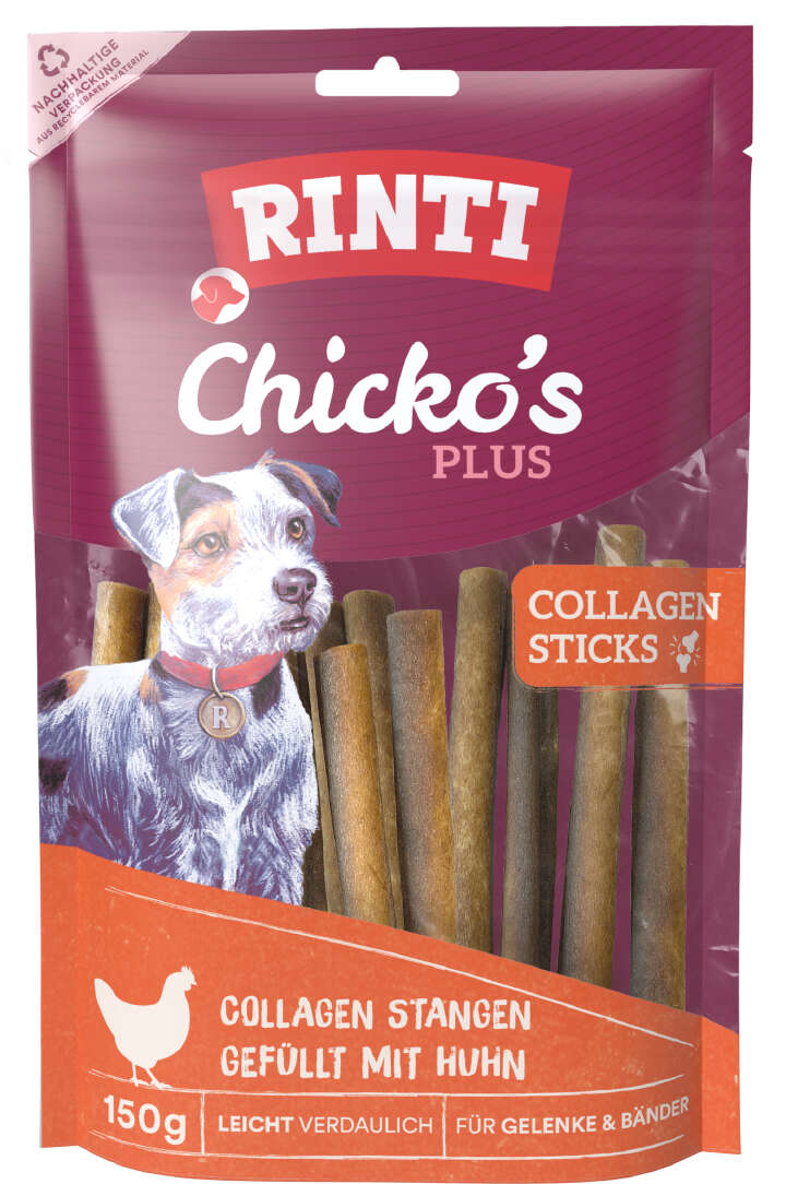 RINTI Hundeleckerlis Chicko's Plus Collagen Sticks